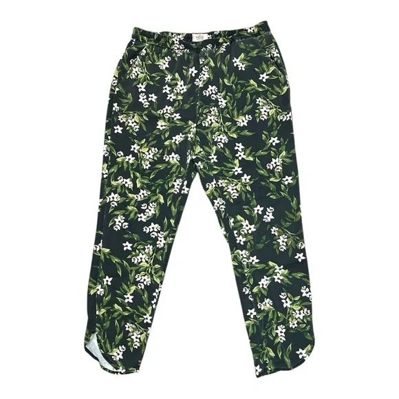 Marine Layer Allison Tropical Floral Dark Pull-On Pants - Picture 4 of 7